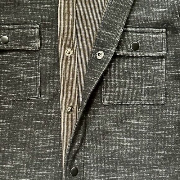 Rainforest Men's Mixed Grey Long-Sleeve Shirt-Jacket - Cotton Blend - Sz. L -EUC - Picture 14 of 15